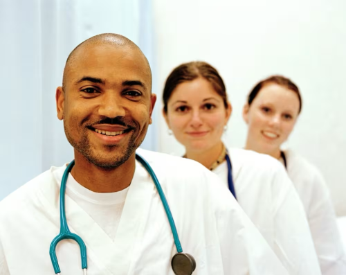 Tulane nursing students smiling at camera